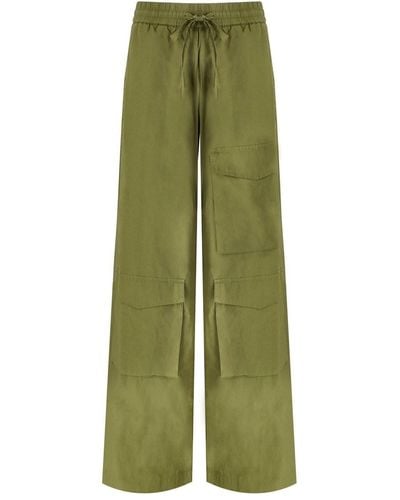 Essentiel Antwerp Fopy Khaki Cargo Pants - Green