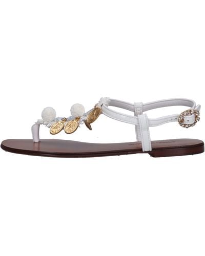 Dolce & Gabbana Weibe Sandalen Von - Weiß