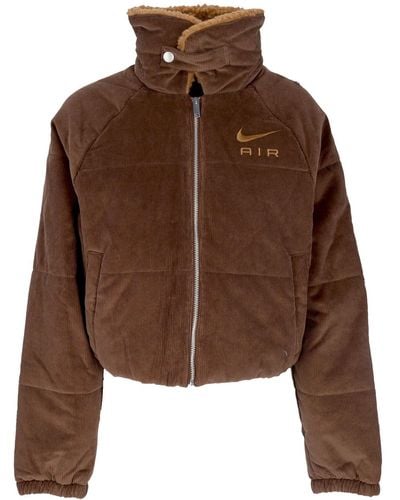 Nike Short Jacket Sportswear Air Therma-Fit Corduroy Winter Jacket Cacao Wow/Ale/Ale - Brown