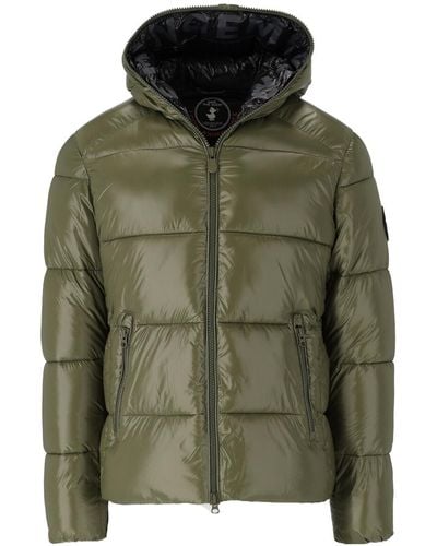 Save The Duck Edgard Hooded Padded Jacket - Green