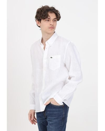 Lacoste Weibe -Hemden - Weiß