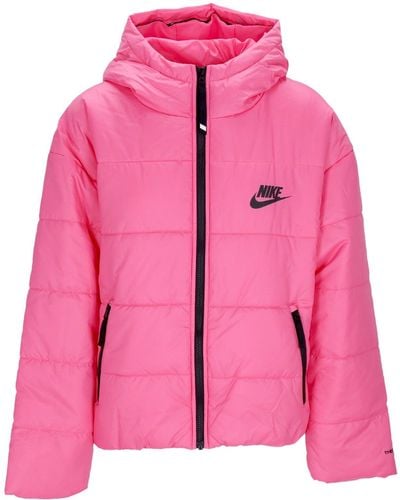 Nike W Therma Fit Repel Hooded Jacket Down Jacket Pinksicle