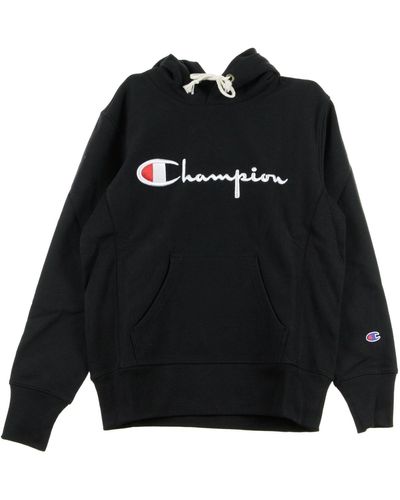 Champion 'Hooded Sweatshirt - Black