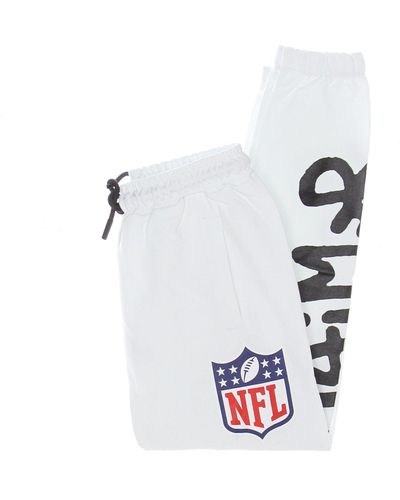 DISCLAIMER Lightweight Tracksuit Pants Logo Pant - White