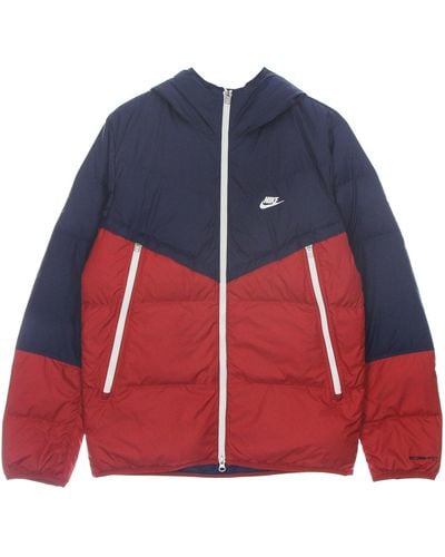 Nike Storm Fit Windrunner Hooded Jacket Down Jacket Midnight/Gym/Sail/Sail - Blue
