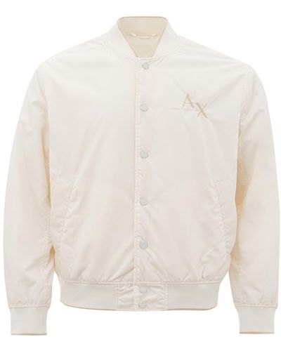 Armani Exchange Technical Fabric Jacket - White
