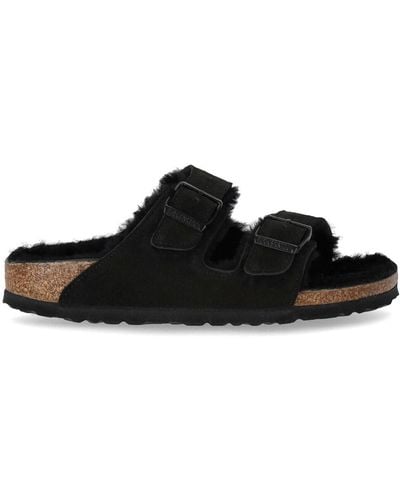 Birkenstock Arizona Vl Shearling Sandals - Black