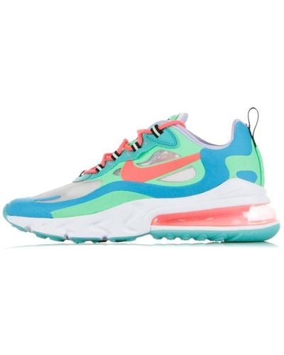 Nike Low Shoe W Air Max 270 React (Psychedelic Movement) Electro/Flash Crimson/ Lagoon - Blue