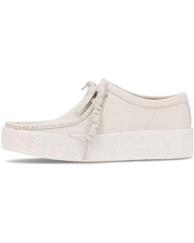 Clarks Wallabee Cup/Nubuck Lifestyle Shoe - White