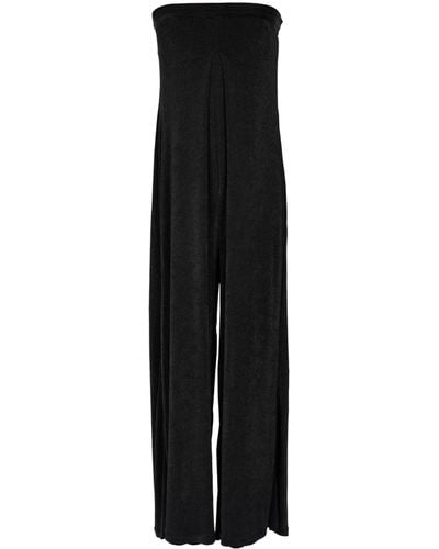Essentiel Antwerp Fovea Pleated Jersey Jumpsuit - Black