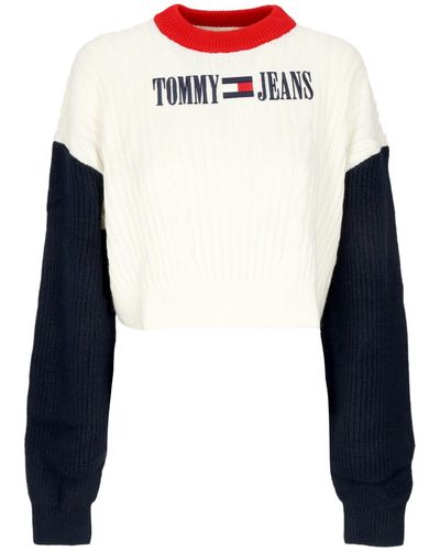 Tommy Hilfiger Archiv pullover weiß streetwear - Blau