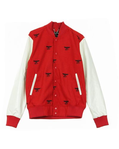 BOY London 'Boy Repeat Varsity College Jacket - Red