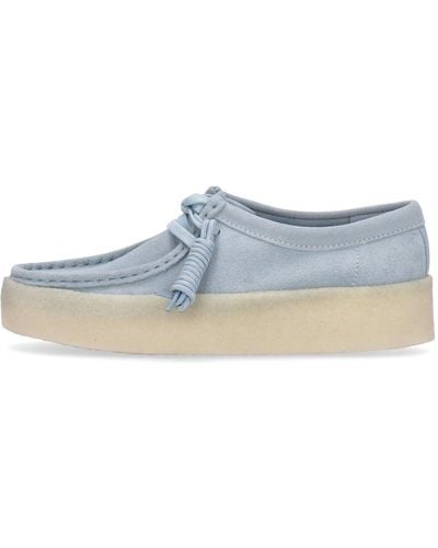 Clarks Lifestyle Shoe W Wallabee Cup Suede - Blue