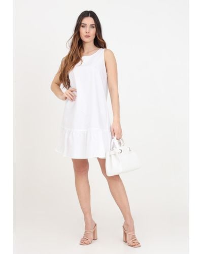 Armani Exchange Optisch Weibe Kleider - Weiß