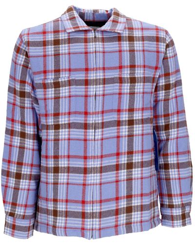 Obey Dom Shirt Jacket Herren Wattiertes Hemd Digital Multi - Lila