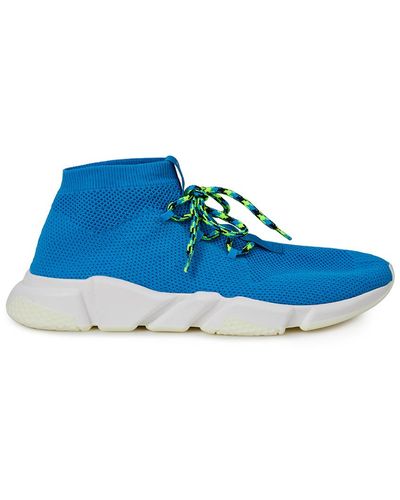 Balenciaga Speed Lace-up Sneakers - Blue