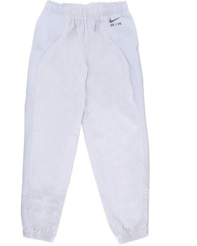 Nike Lightweight Tracksuit Pants Sportswear Air High-Waisted Corduroy Fleece Pants - Blue