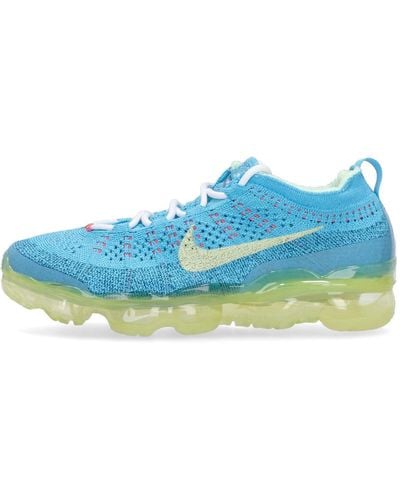 Nike Air Vapormax 2023 Flyknit Baltic/Citron Tint/ Abyss Low Shoe - Blue