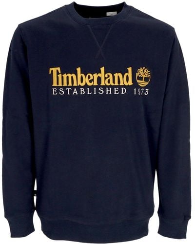 Timberland Herren-Sweatshirt Mit Rundhalsausschnitt/S Est 1973 Mit Rundhalsausschnitt - Blau