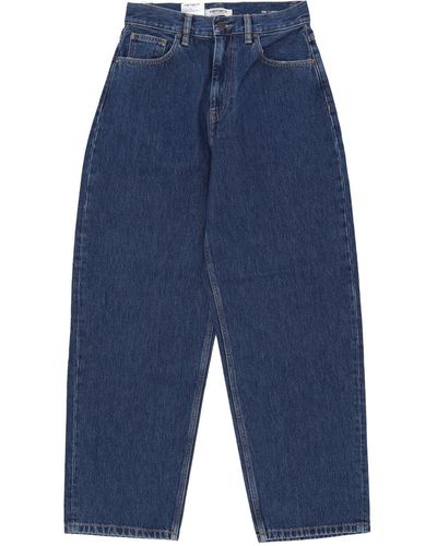 Carhartt Jeans W Brandon Pant Stone Washed - Blue
