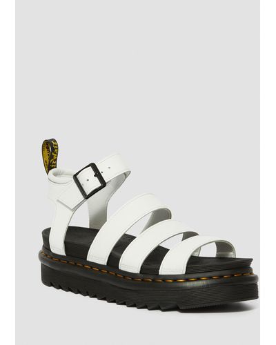 Dr. Martens Blaire pelle strap sandali bianco - Nero