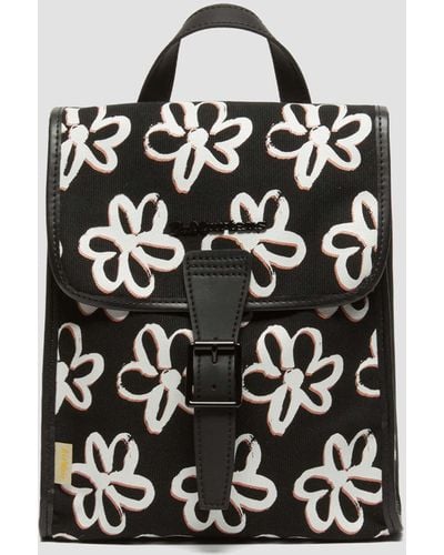 Dr. Martens Vegan Floral Scribble Mini Backpack - Black