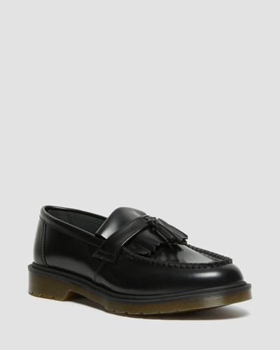 Dr. Martens Adrian Smooth Leather Tassel Loafers - Black