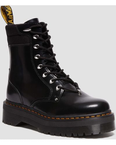Dr. Martens Jarrick Ii Laced Leather Platform Boots in Black for Men