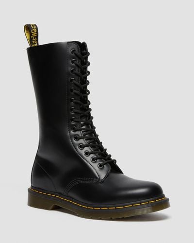 Dr. Martens 1914 High Boots Black Smooth - Negro