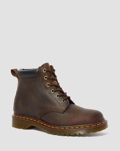 Dr. Martens 939 Ben Boot Crazy Horse Leather Lace Up Boots - Brown