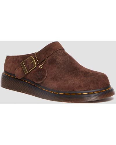 Dr. Martens Ante zuecos isham de desert oasis en marrón oscuro zapatos