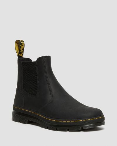 Dr. Martens Embury Leather Casual Chelsea Boots - Black