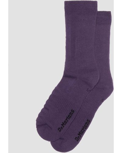 Dr. Martens Double Doc Cotton Blend Socks - Purple