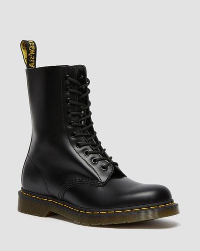 Dr. Martens 1490 Smooth Leather High Boots - Black