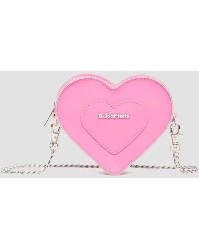 Dr. Martens Mini Heart Shaped Leather Bag - Pink