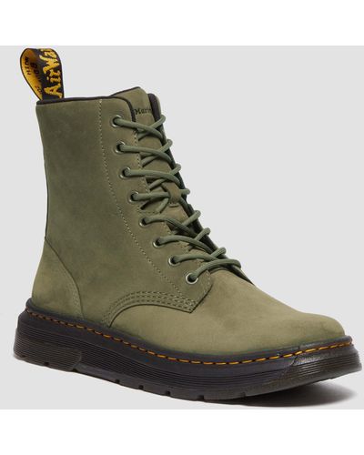 Dr. Martens Crewson leder schnürstiefel - Grün