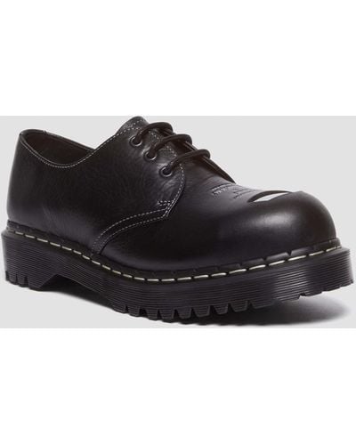 Dr. Martens 1461 Bex Steel Toe Leather Oxford Shoes - Black