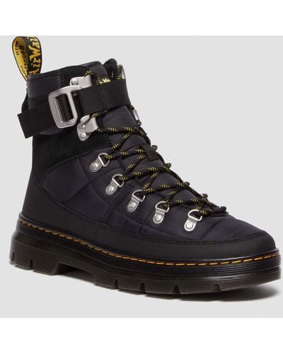 Dr. Martens Combs Tech Quilted Casual Boots - Black
