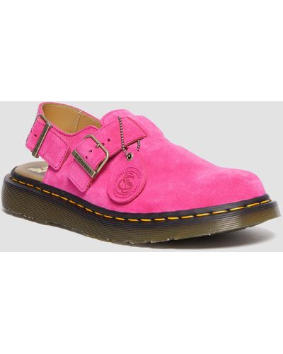 Dr. Martens Repello Calf Suede (gum Oil) Jorge Made - Pink