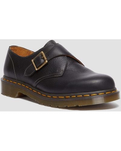 Dr. Martens 1461 Monk Buckle Leather Shoes - Black
