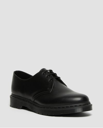 Dr. Martens Cuero 1461 mono zapatos - Negro