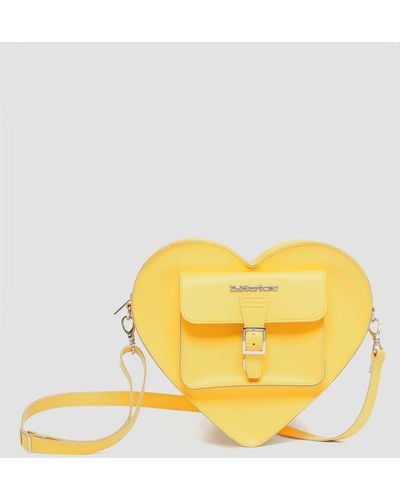 Dr. Martens Leather Heart Shaped Bag - Yellow