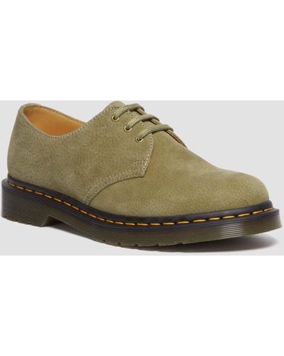 Dr. Martens 1461 Tumbled Nubuck Leather Oxford Shoes - Green