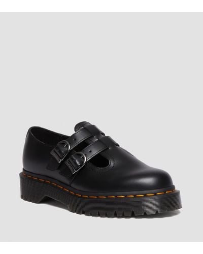 Dr. Martens 8065 Ii Bex Smooth Leather Platform Mary Jane Shoes - Black