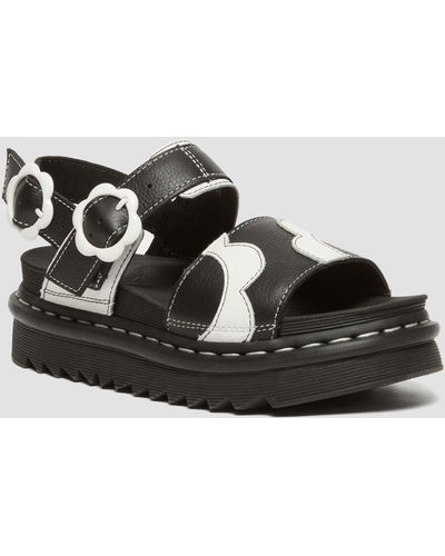 Dr. Martens Voss Pisa Leather Strap Sandals - Black