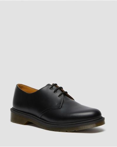 Dr. Martens 1461 plain welt smooth pelle scarpe - Nero