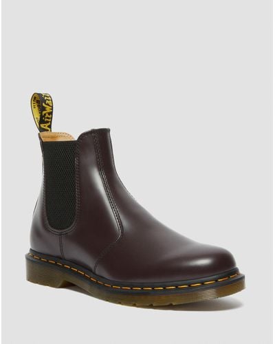 Dr. Martens Chelsea boots 2976 yellow stitch en cuir smooth - Multicolore