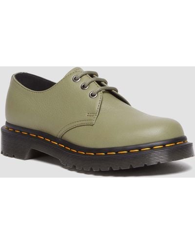 Dr. Martens 1461 Virginia Leather Oxford Shoes - Green