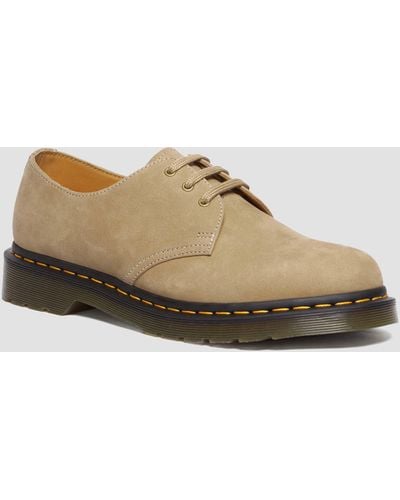 Dr. Martens 1461 Tumbled Nubuck Leather Oxford Shoes - Natural