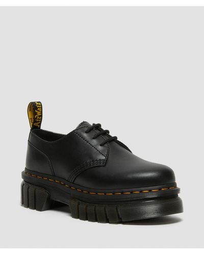Dr. Martens Audrick Leather Platform Oxford Shoe In Black At Urban Outfitters